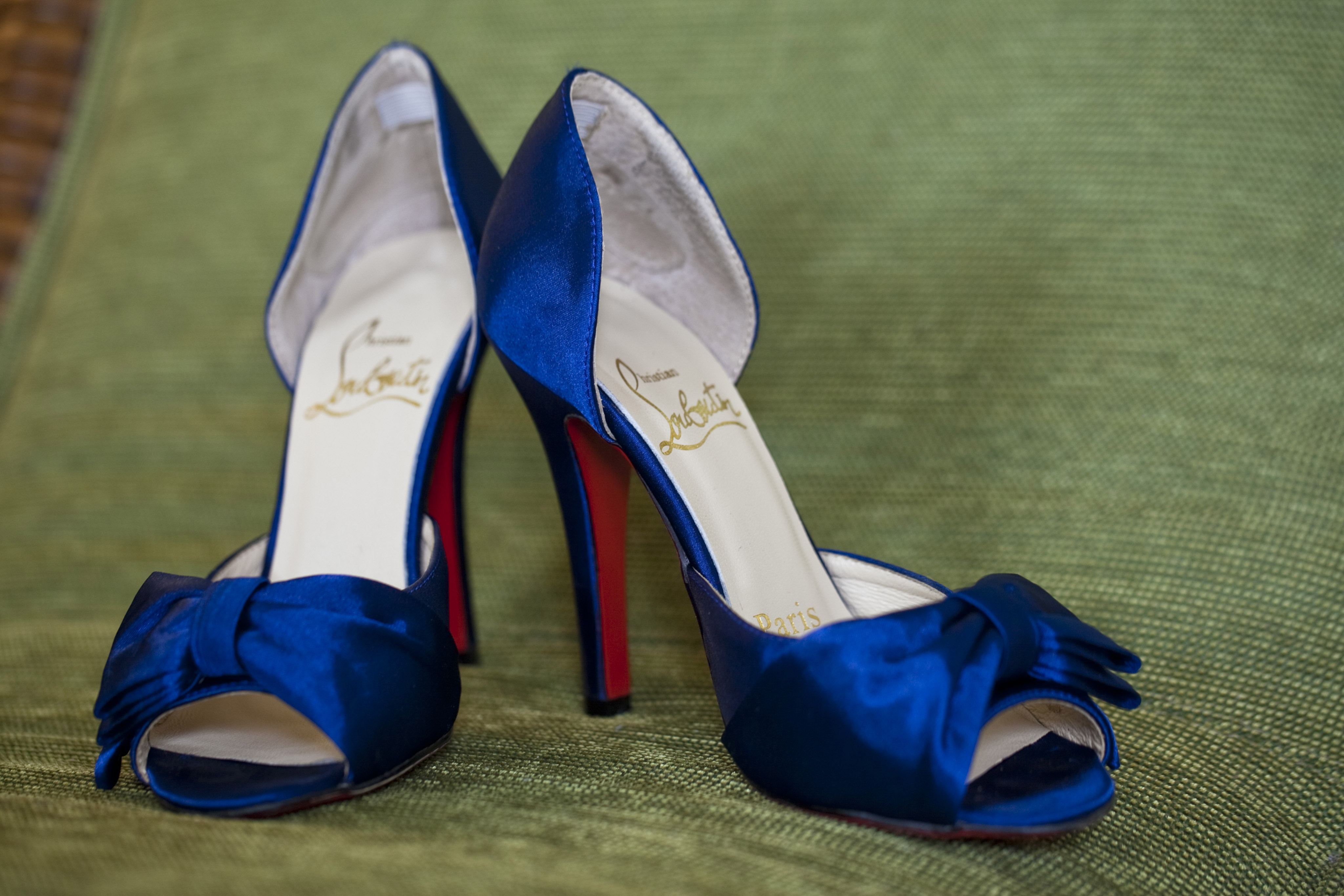 Christian Louboutin, Shoes, Blue Gravitiana Wedding Louboutin Heels